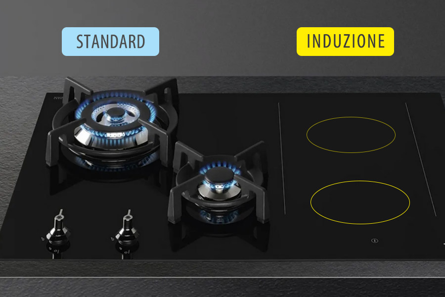 Cottura a gas e a Induzione